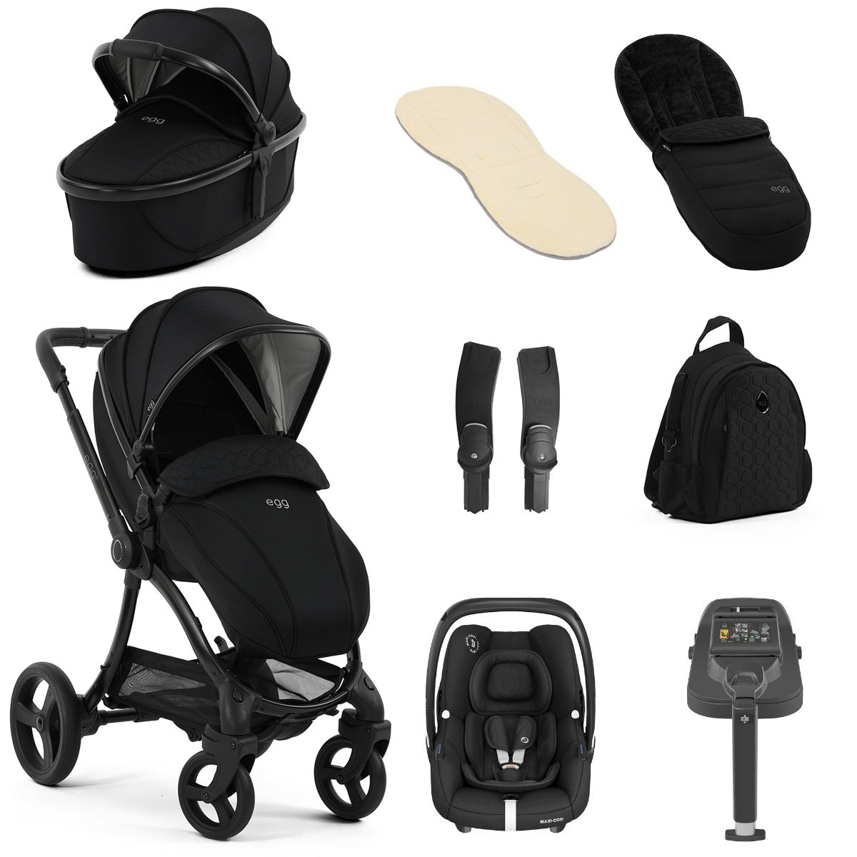 Egg 3 Luxury Maxi-Cosi Cabriofix i-Size Travel System Bundle - Panther