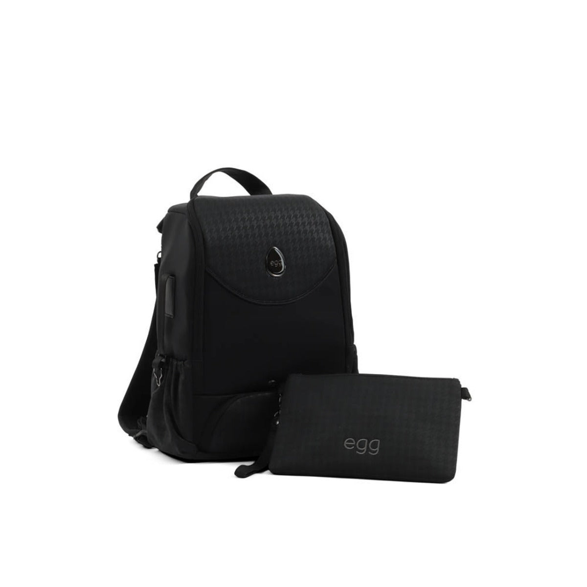 Egg 3 Backpack Special Edition Changing Bag - Houndstooth Black 2