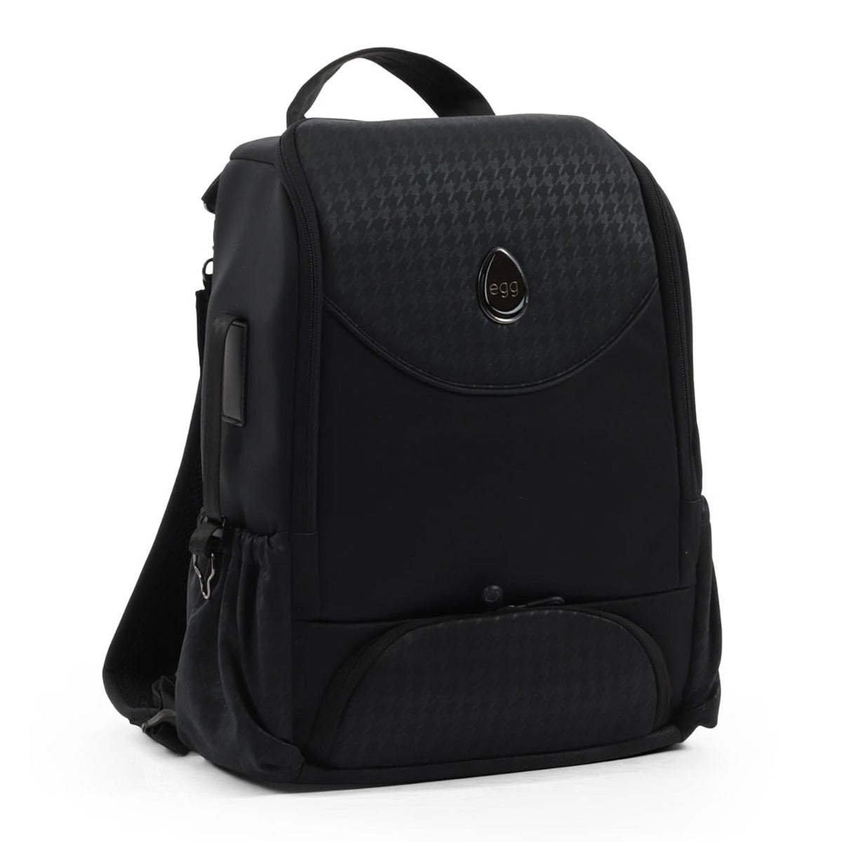 Egg 3 Backpack Special Edition Changing Bag - Houndstooth Black 1