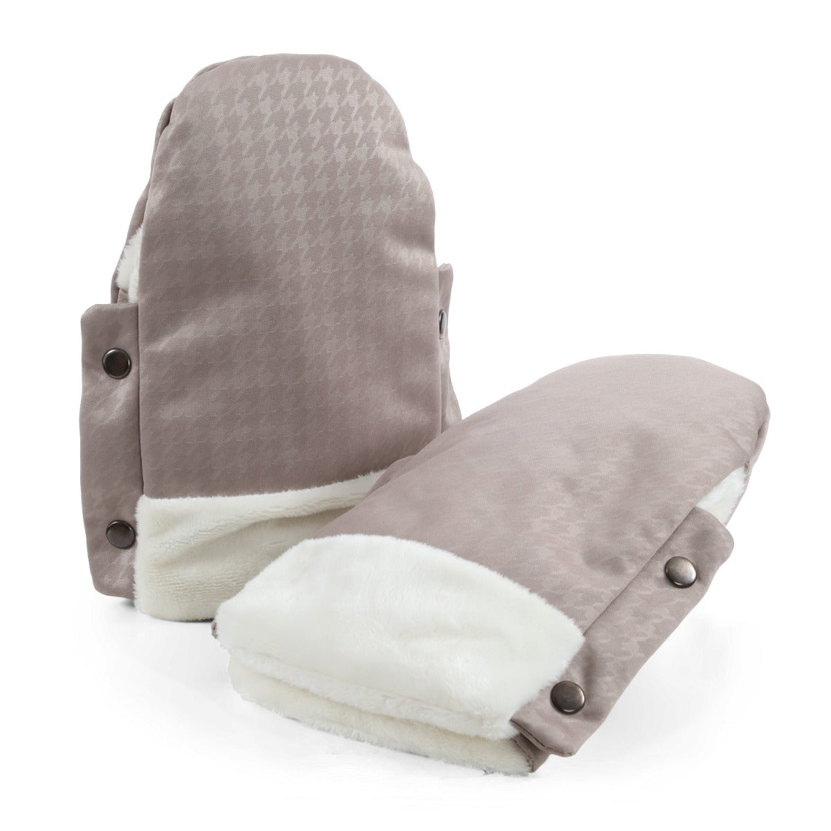 Egg 3 Handmuffs Special Edition - Houndstooth Almond 1