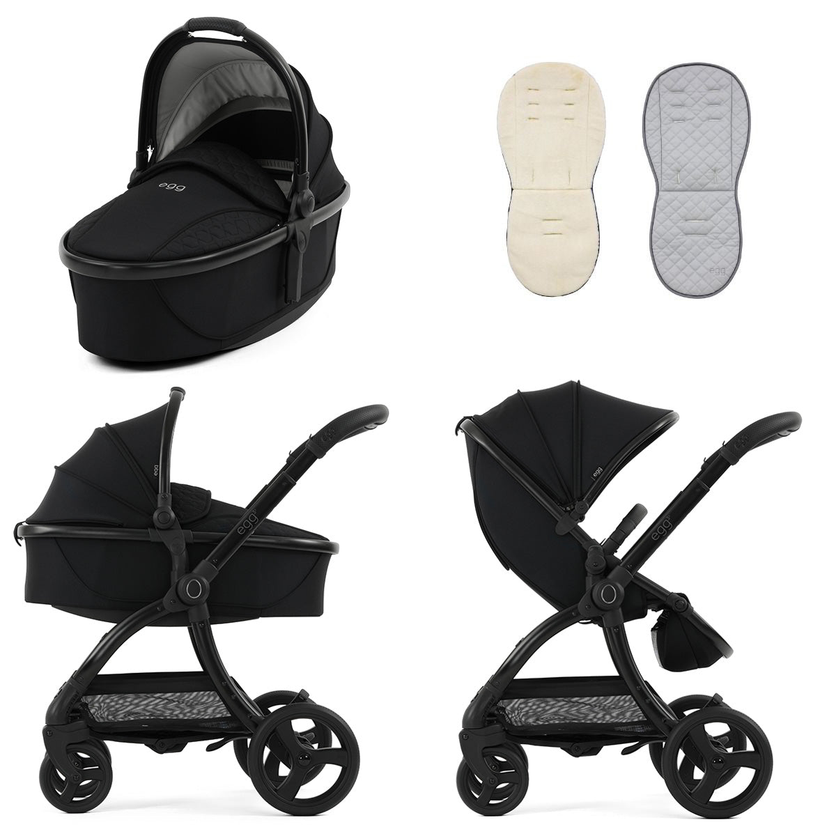 Egg 3 Stroller and Carrycot - Panther