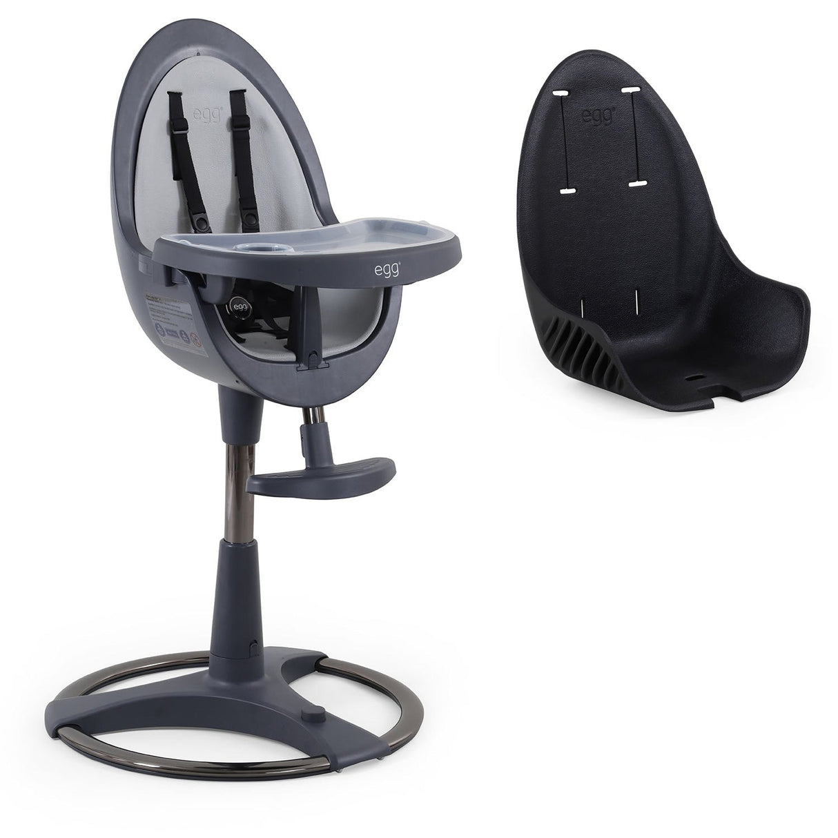 Egg Home Highchair - Grey 14