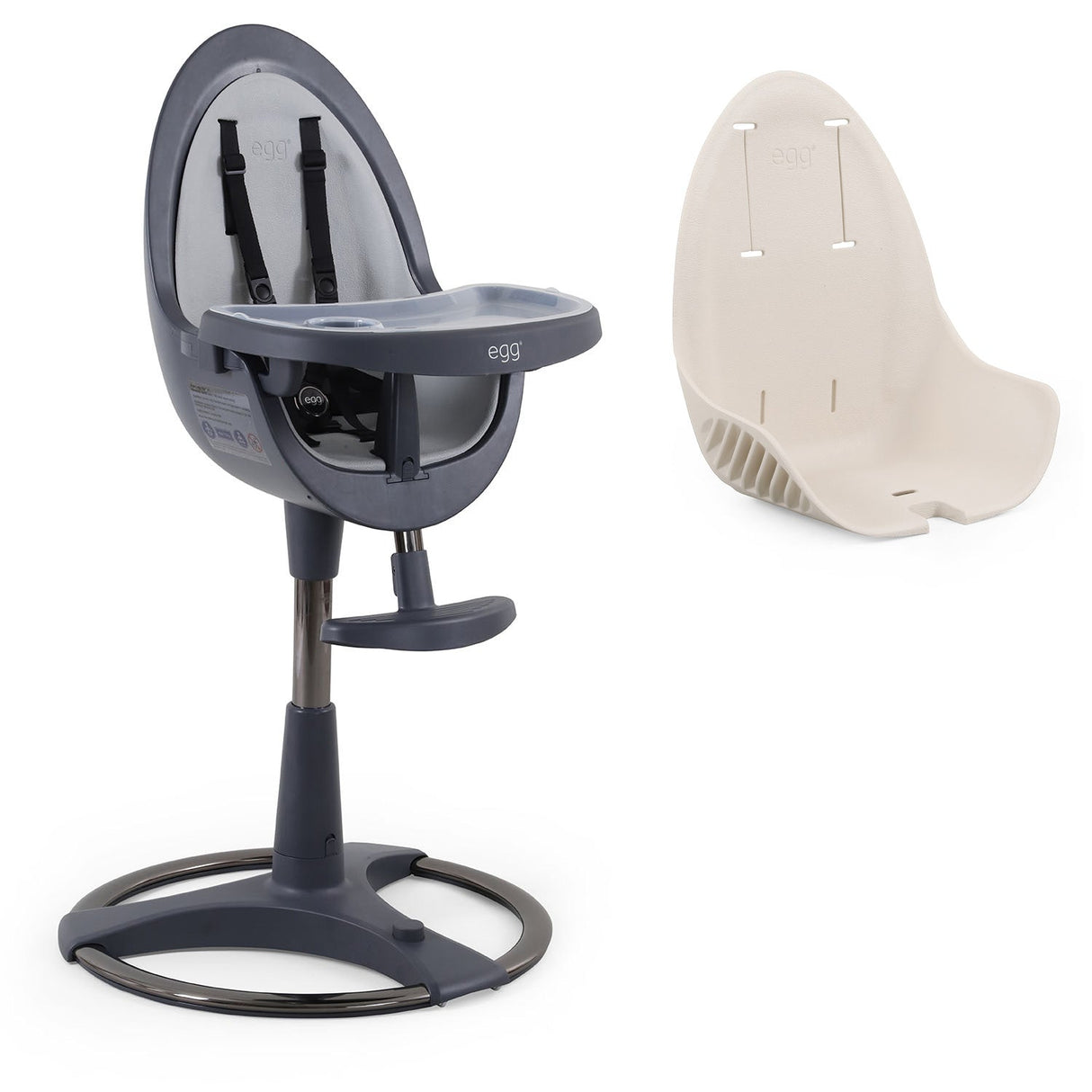 Egg Home Highchair - Grey 15