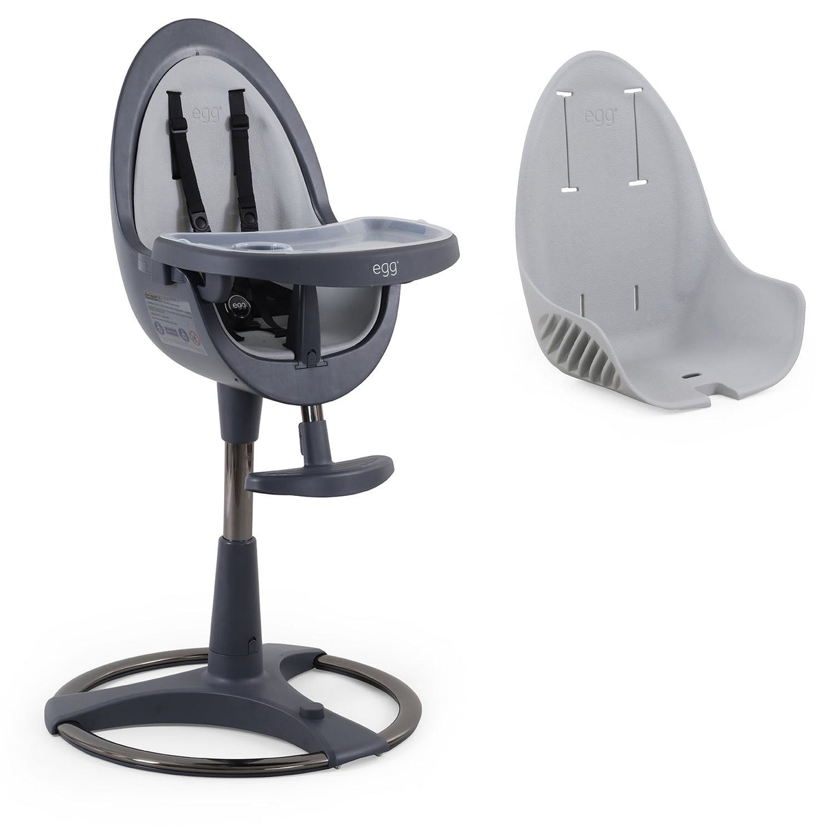 Egg Home Highchair - Grey 16