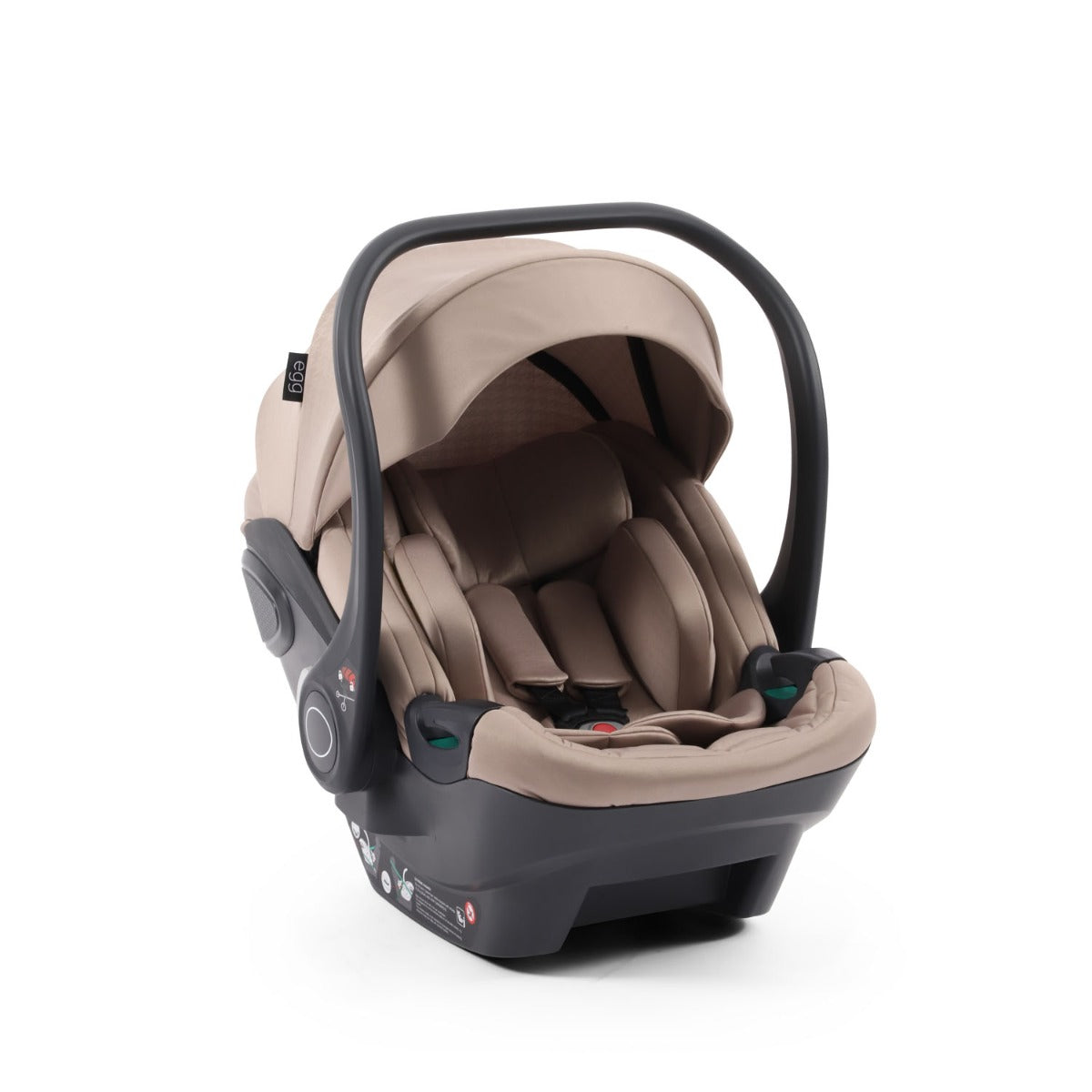 Egg 3 Luxury Shell i-Size Special Edition Travel System Bundle - Houndstooth Almond 35