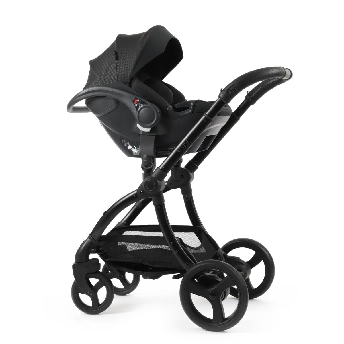 Egg 3 Luxury Shell i-Size Special Edition Travel System Bundle - Houndstooth Black 53