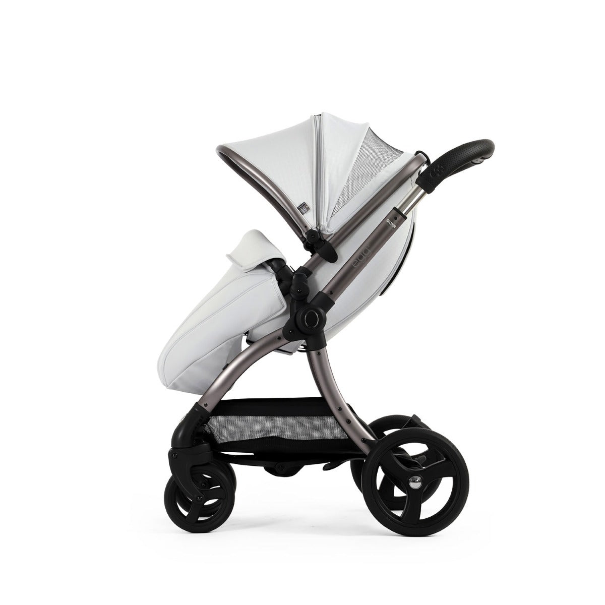 Egg 3 Luxury Shell i-Size Special Edition Travel System Bundle - Houndstooth Silver 18