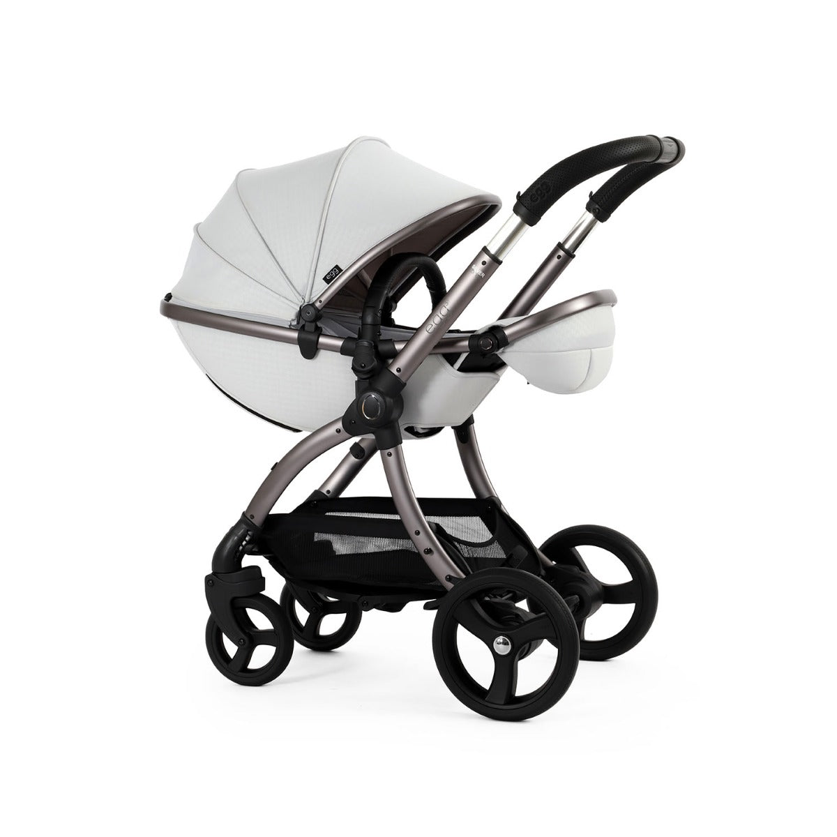 Egg 3 Luxury Shell i-Size Special Edition Travel System Bundle - Houndstooth Silver 32