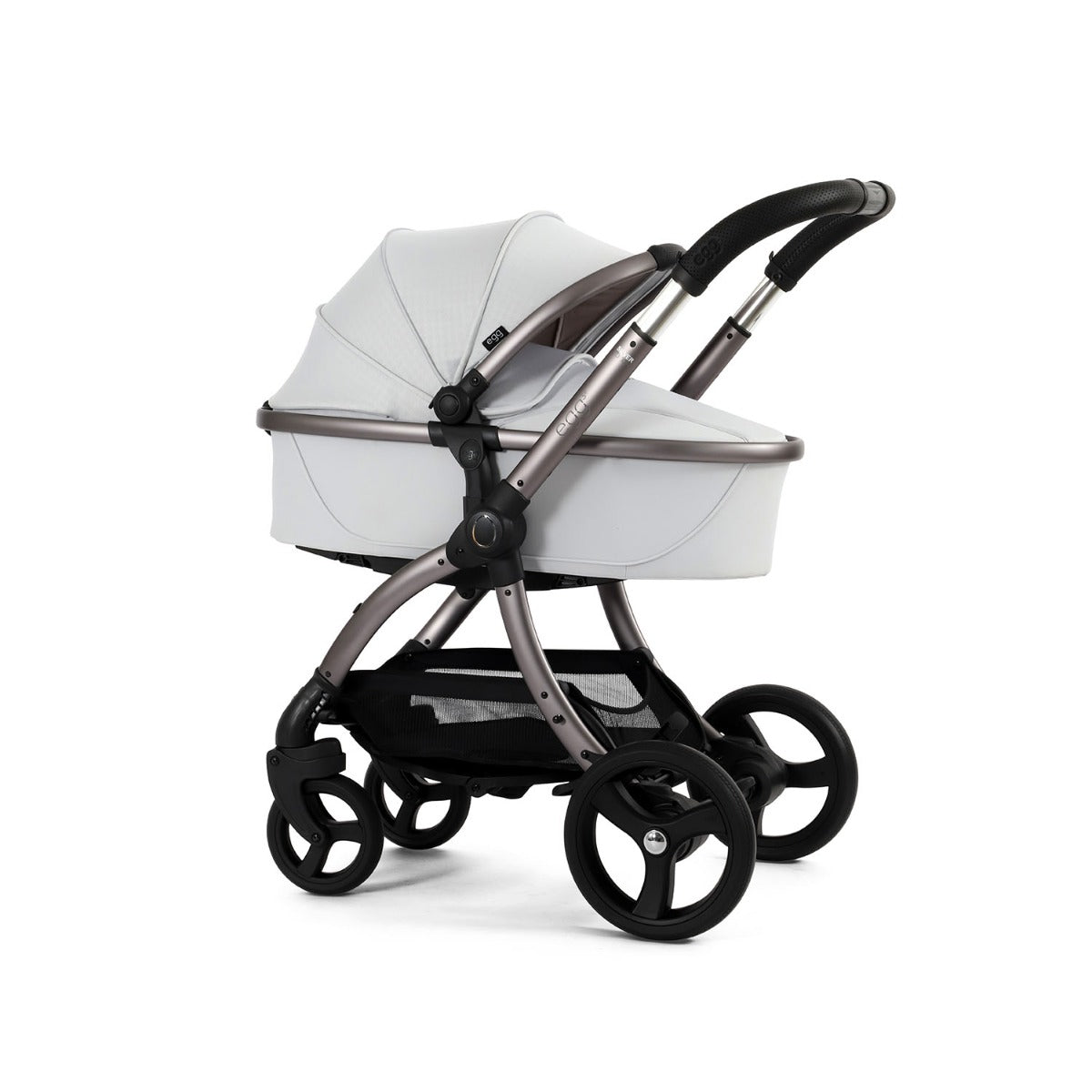 Egg 3 Luxury Shell i-Size Special Edition Travel System Bundle - Houndstooth Silver 47