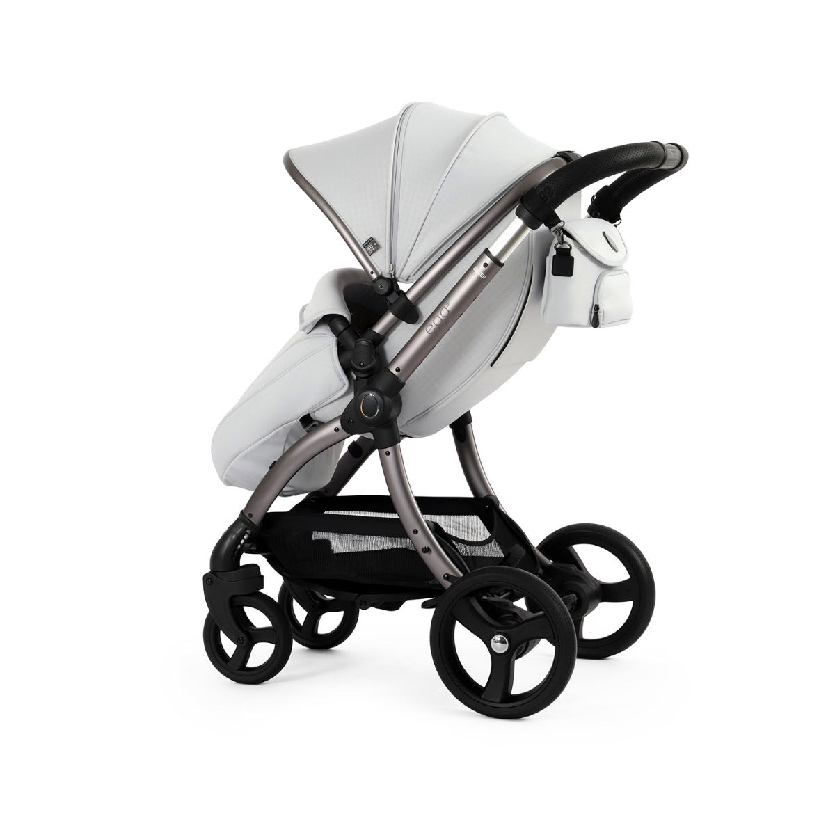 Egg 3 Luxury Shell i-Size Special Edition Travel System Bundle - Houndstooth Silver 51