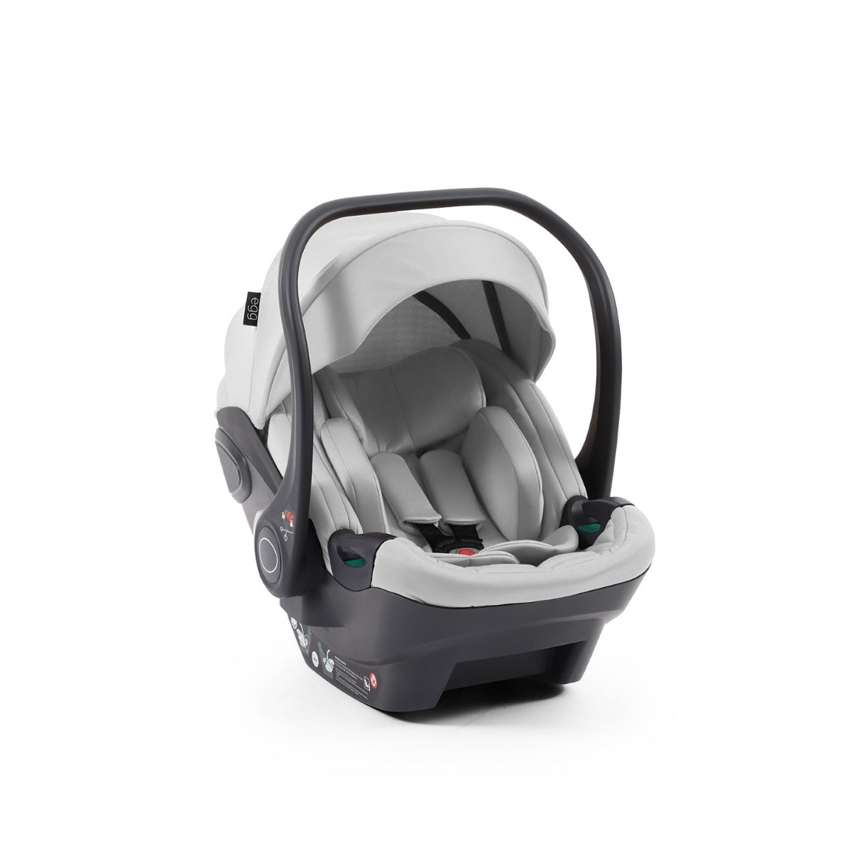 Egg 3 Luxury Shell i-Size Special Edition Travel System Bundle - Houndstooth Silver 83