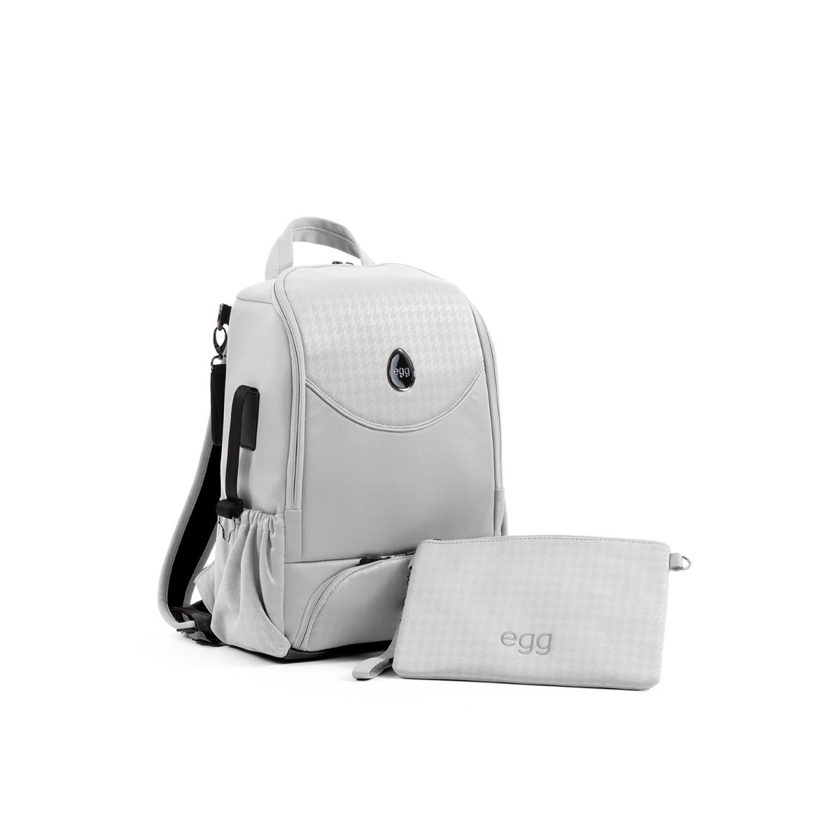 Egg 3 Luxury Maxi-Cosi Cabriofix Special Edition i-Size Travel System Bundle - Houndstooth Silver 84