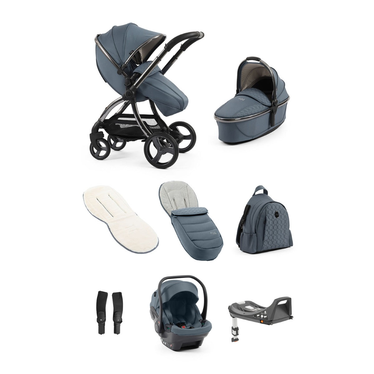 Egg 3 Luxury Shell i-Size Travel System Bundle - Topaz 1