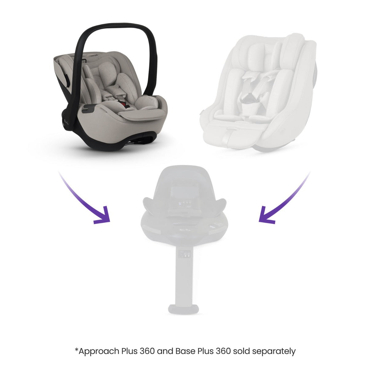 Silver Cross Glide Plus 360 Infant Car Seat - Natural Taupe 3