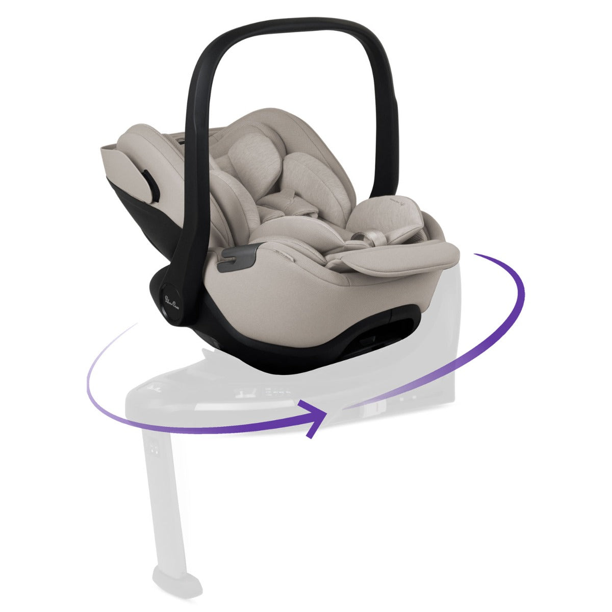 Silver Cross Glide Plus 360 Infant Car Seat - Natural Taupe 7