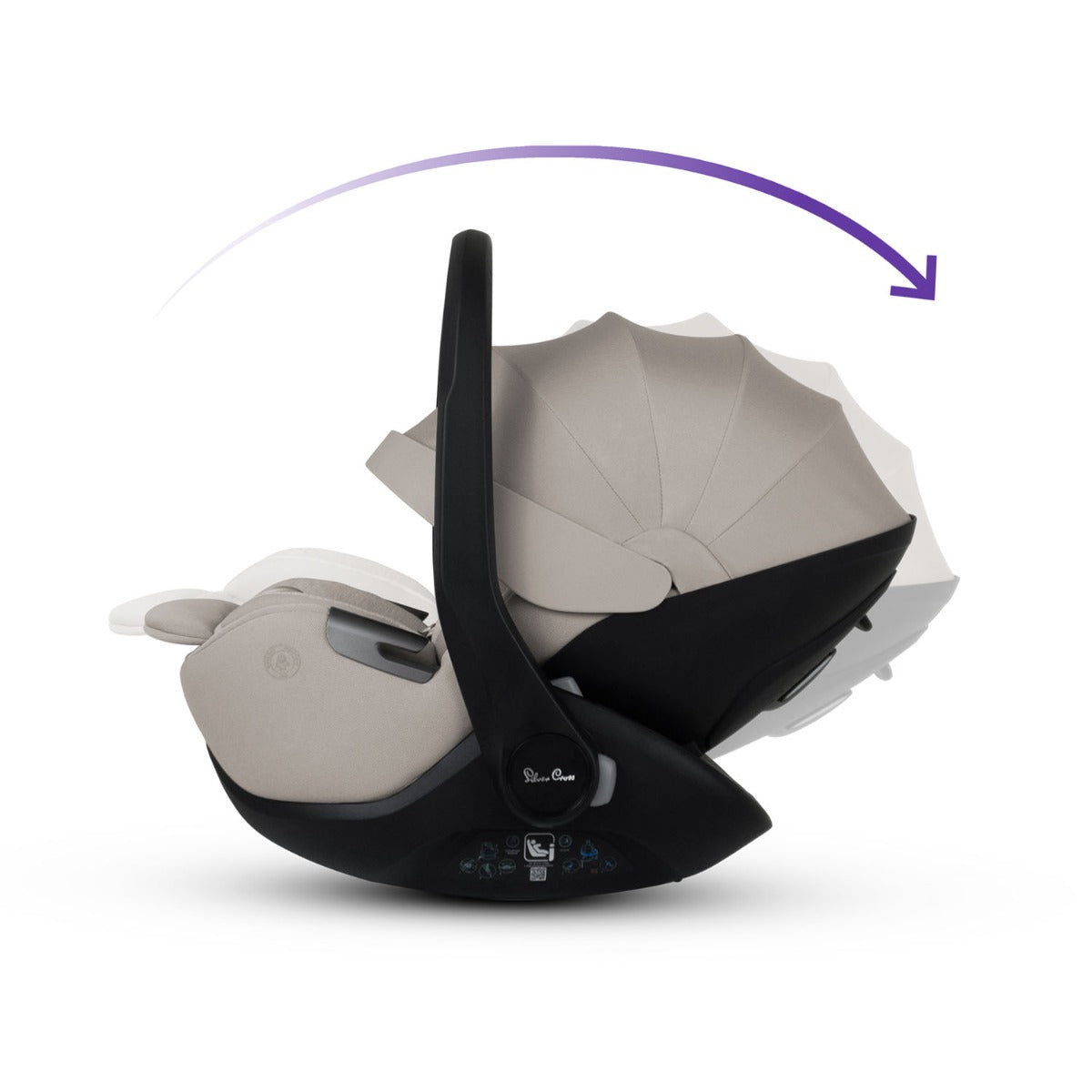 Silver Cross Glide Plus 360 Infant Car Seat - Natural Taupe 8