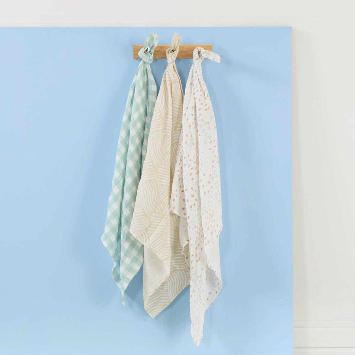 Tutti Bambini Large Muslin Square Swaddles 3pk - Good Life
