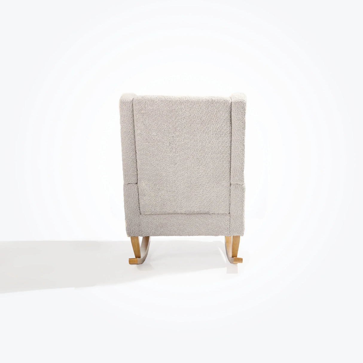 Tutti Bambini Harper Wingback Rocking Chair & Footstool - Teddy Mushroom