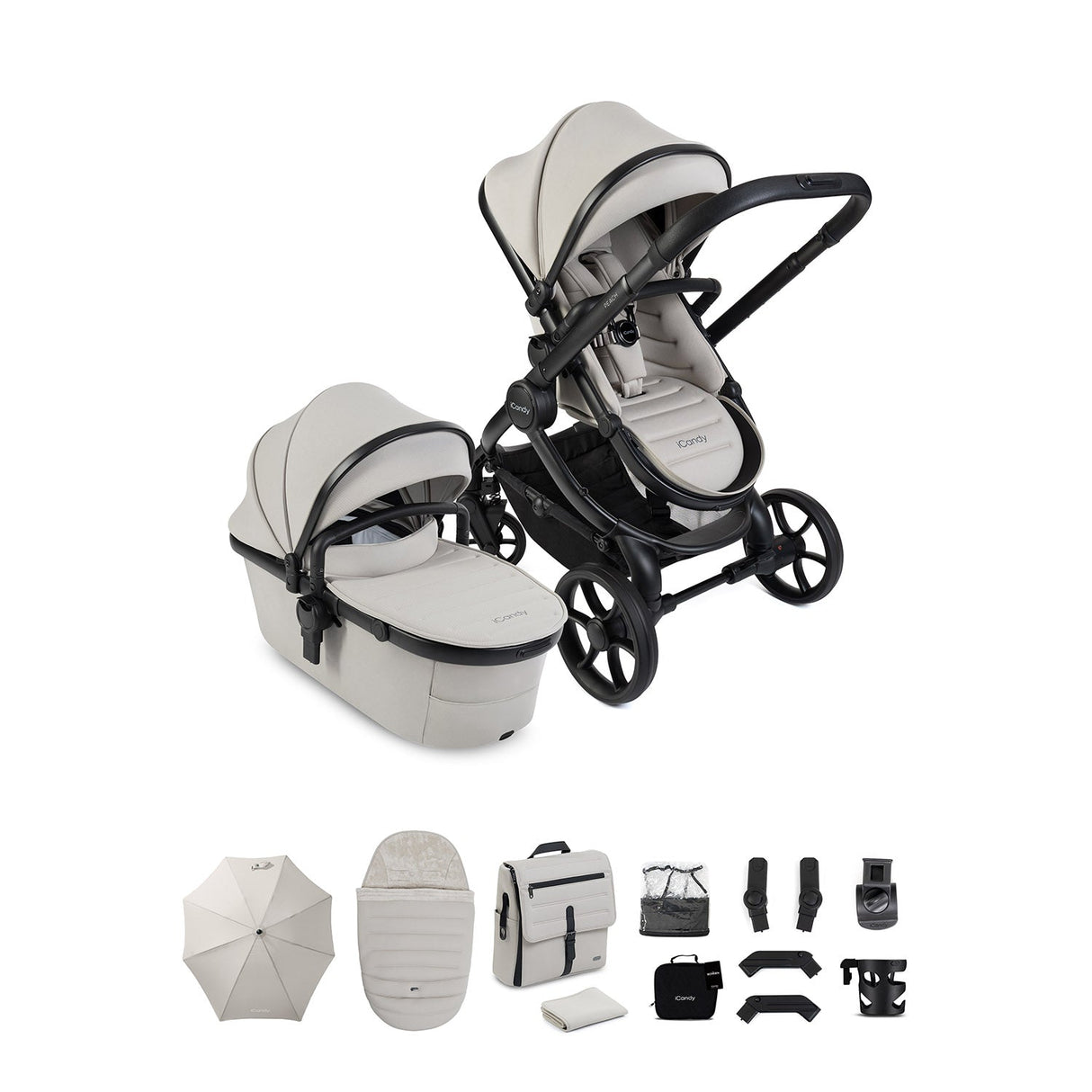 iCandy Peach 8 Complete Accessory Bundle - Taupe
