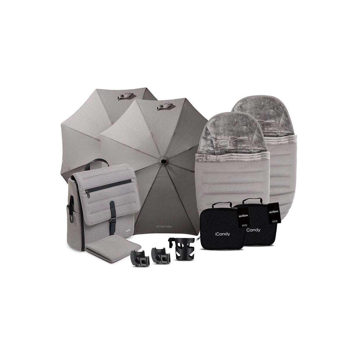 iCandy Peach 8 Double Complete Accessory Bundle - Porcini