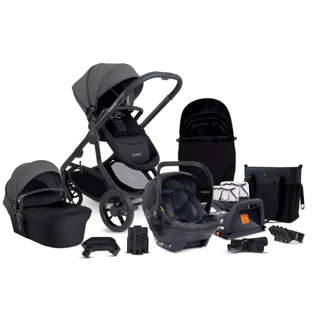 iCandy Orange 4 Travel System Bundle with Cocoon & Base - Fossil 1