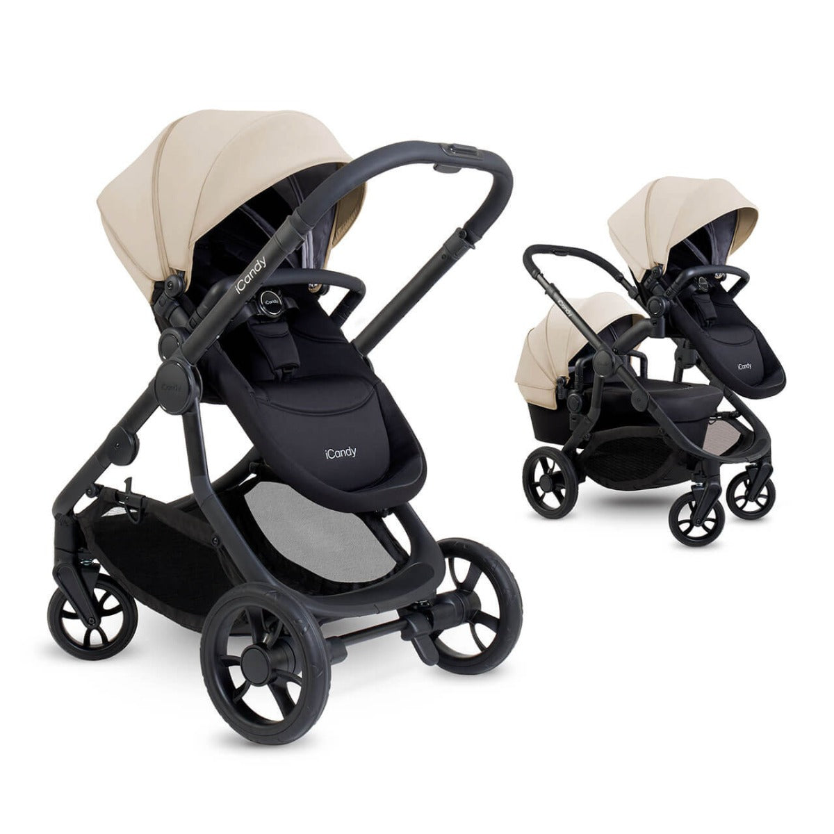 iCandy Orange 4 Travel System Bundle with Maxi-Cosi Pebble 360 Pro2 & Rotating Base - Latte 20