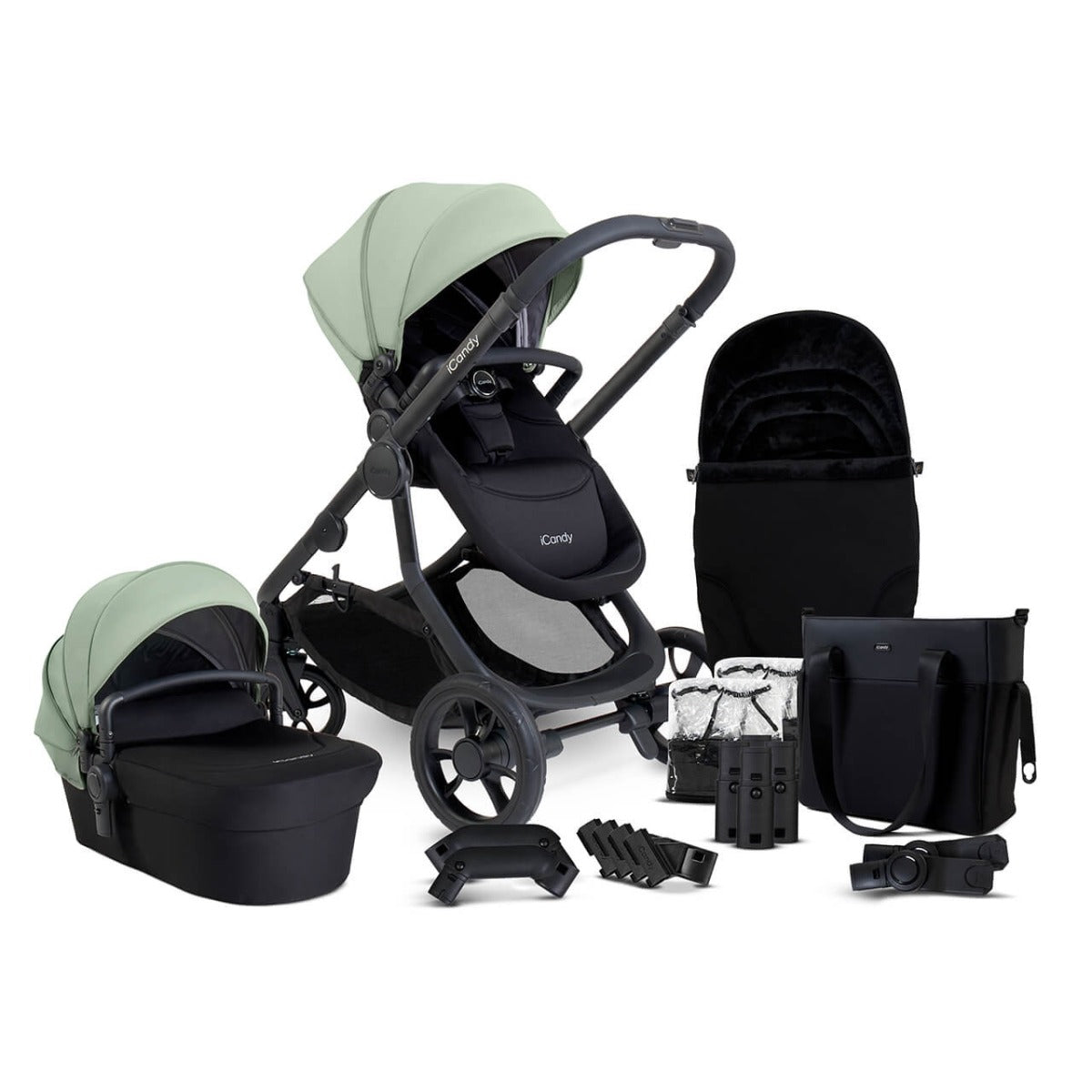 iCandy Orange 4 Travel System Bundle with Cocoon & Base - Pistachio 15