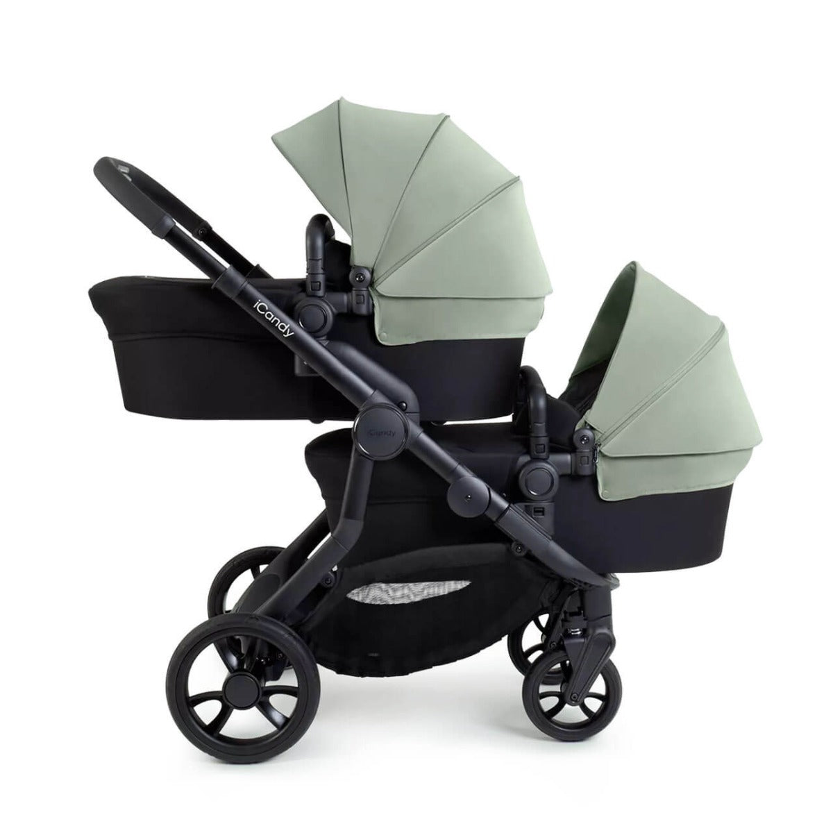 iCandy Orange 4 Twin Pushchair with Complete Accessory Bundle - Pistachio 2