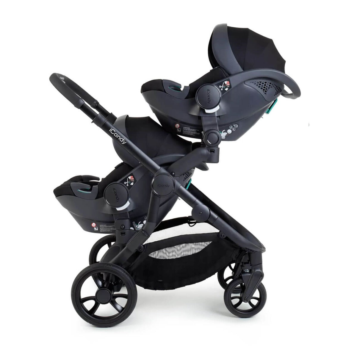 iCandy Orange 4 Twin Cocoon i-Size Complete Travel System Bundle - Black Edition 8
