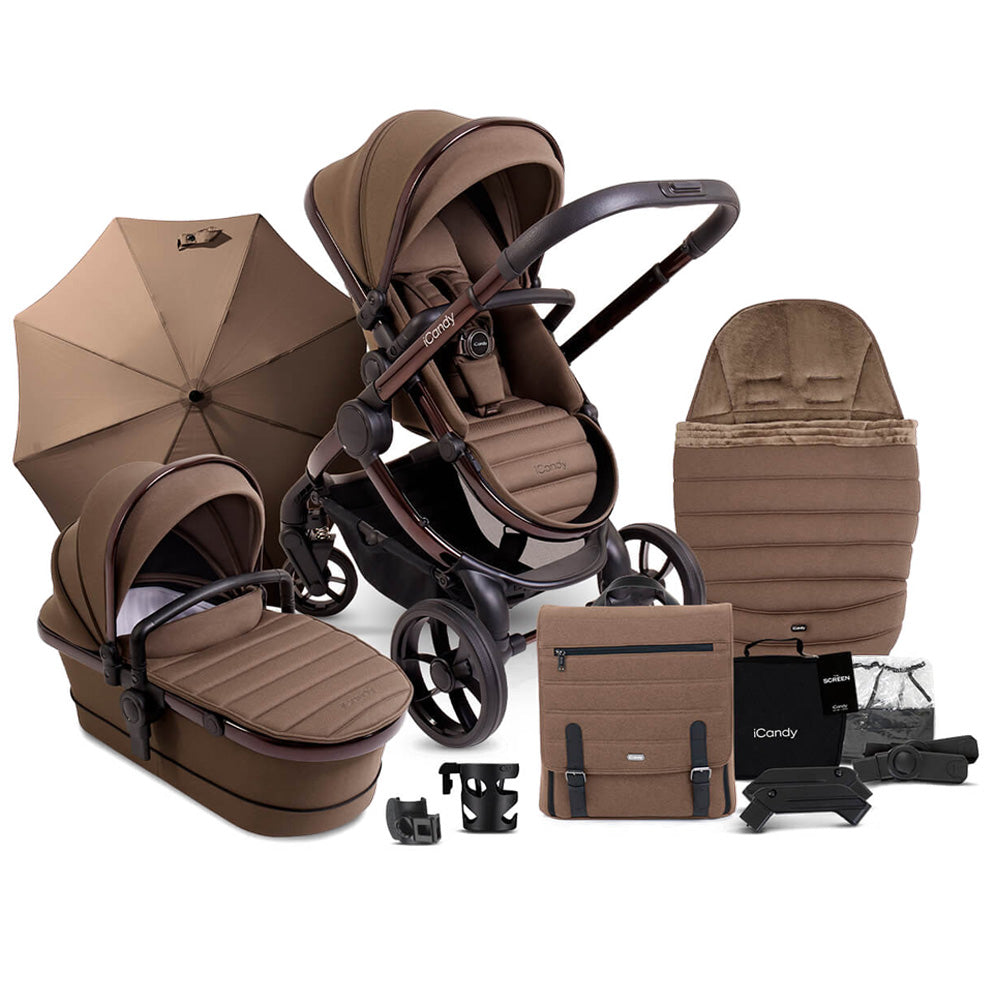 iCandy Peach 7 Travel System Bundle with Cocoon i-Size Car Seat & Base - Coco 8