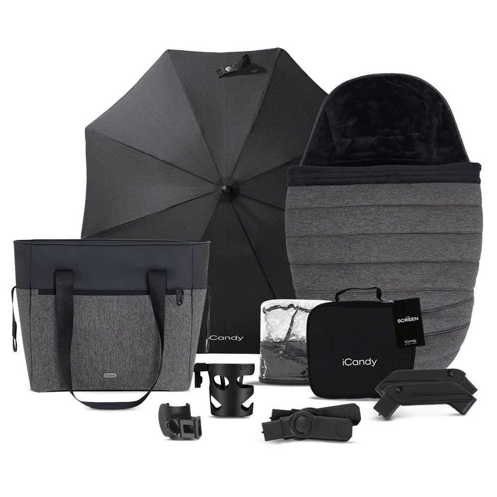 iCandy Peach 7 Complete Pushchair & Accessories Bundle - Granite 6