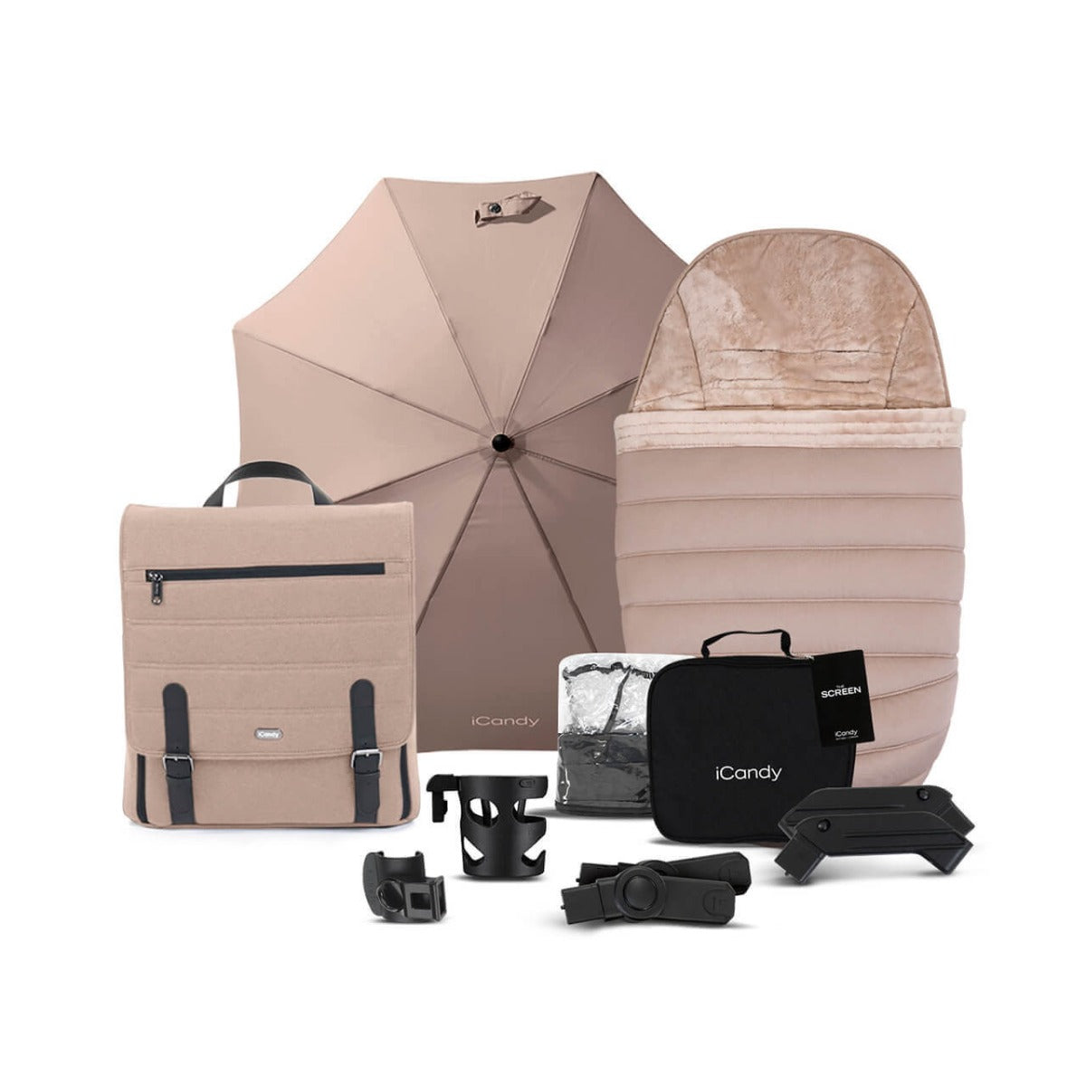 iCandy Peach 7 Travel System Bundle with Cybex Cloud T iSize Car Seat & Base - Cookie 3