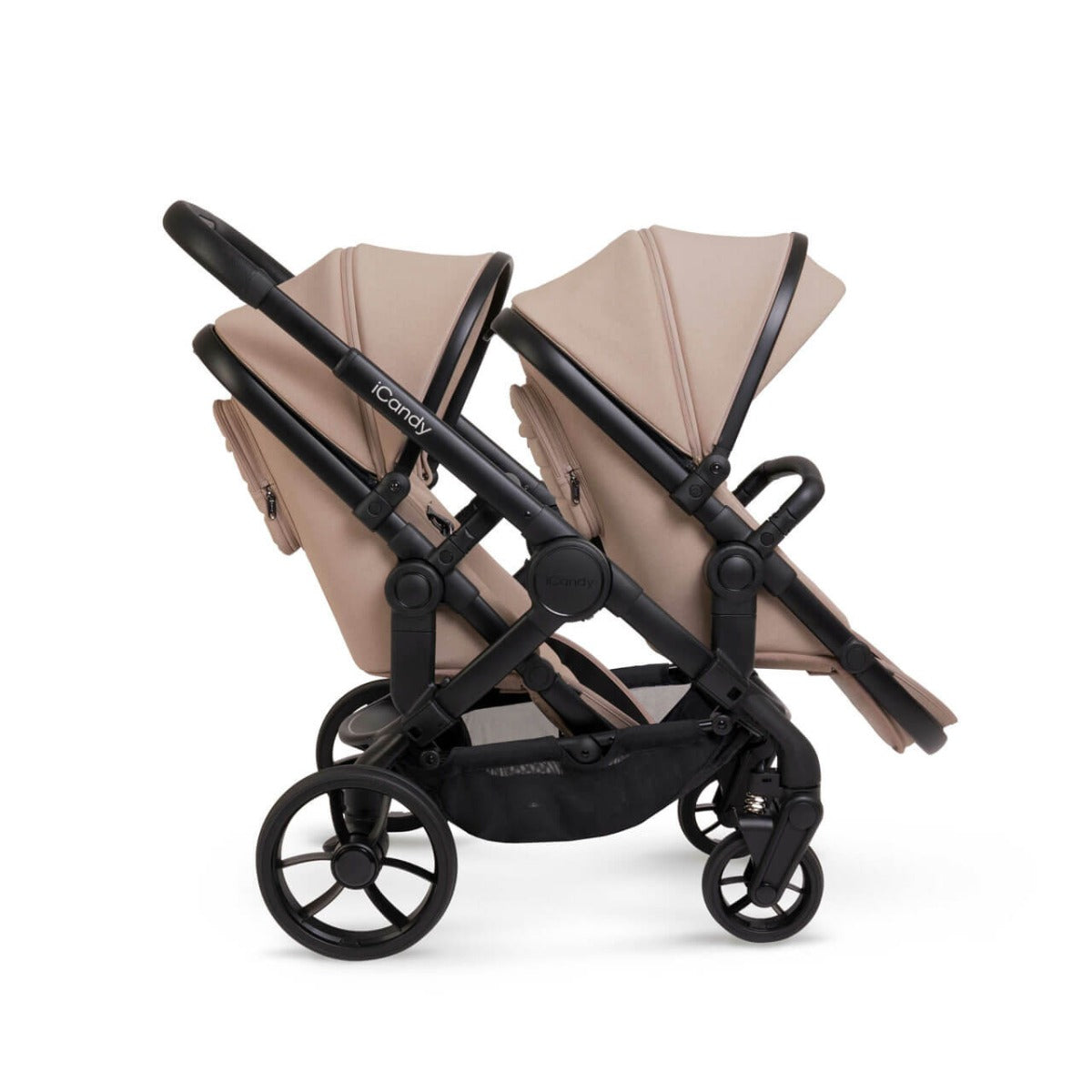 iCandy Peach 7 Twin Pushchair Travel System Bundle with Cocoon iSize Car Seat & Base - Cookie 8