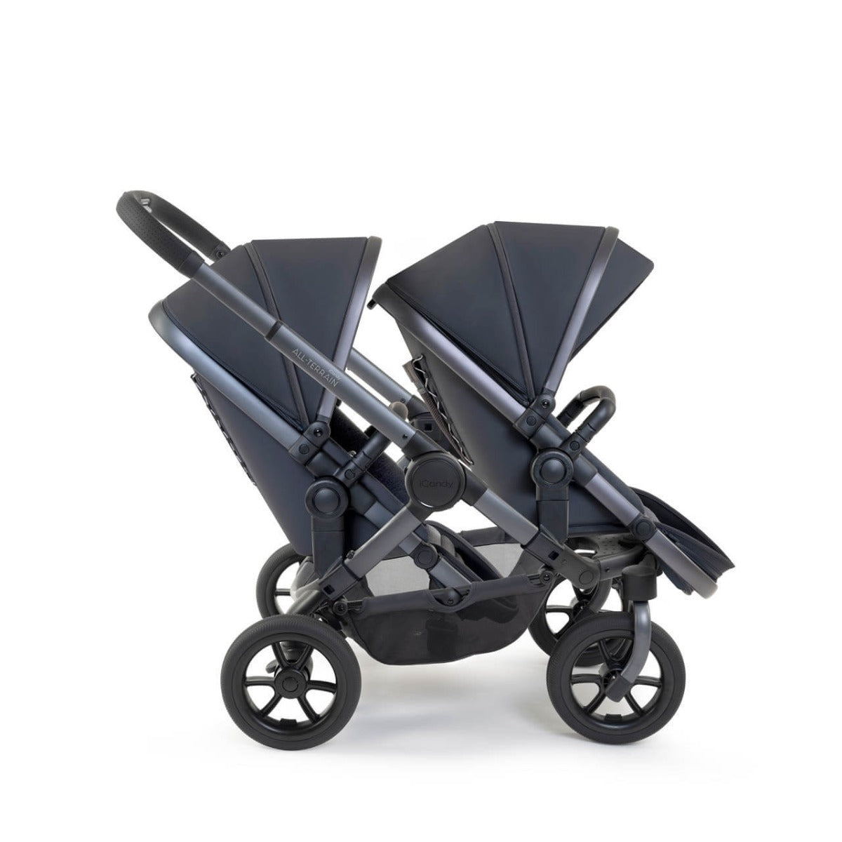 iCandy Peach 7 All-Terrain Twin Complete Pushchair & Accessories Bundle - Nimbus/Storm 5