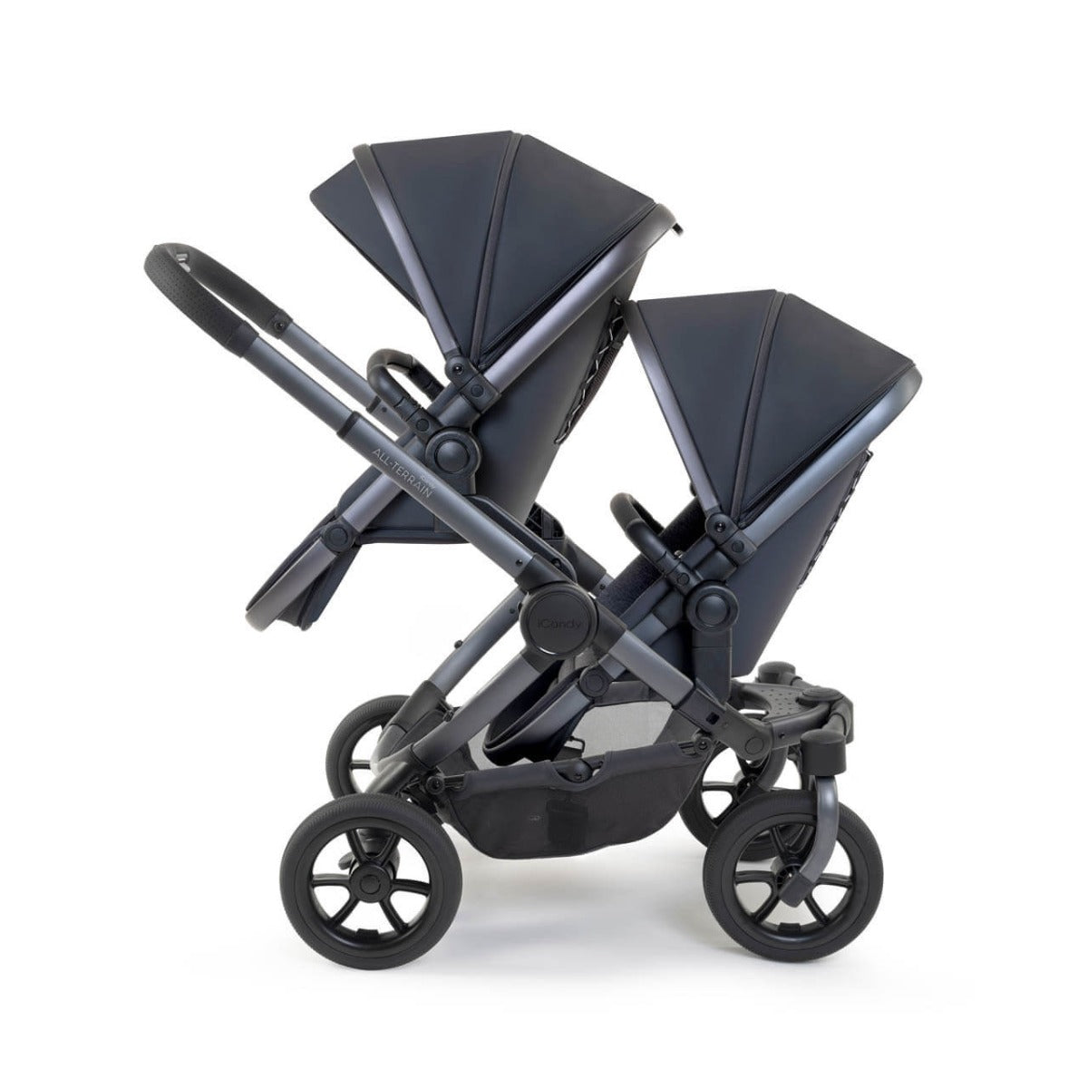 iCandy Peach 7 All-Terrain Twin Complete Pushchair & Accessories Bundle - Nimbus/Storm 6