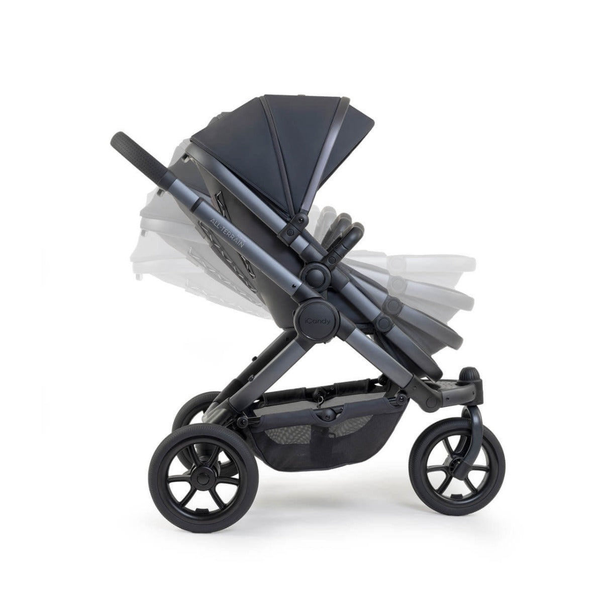 iCandy Peach 7 All-Terrain Complete Travel System with Maxi-Cosi Pebble 360 & Base - Nimbus/Storm 8
