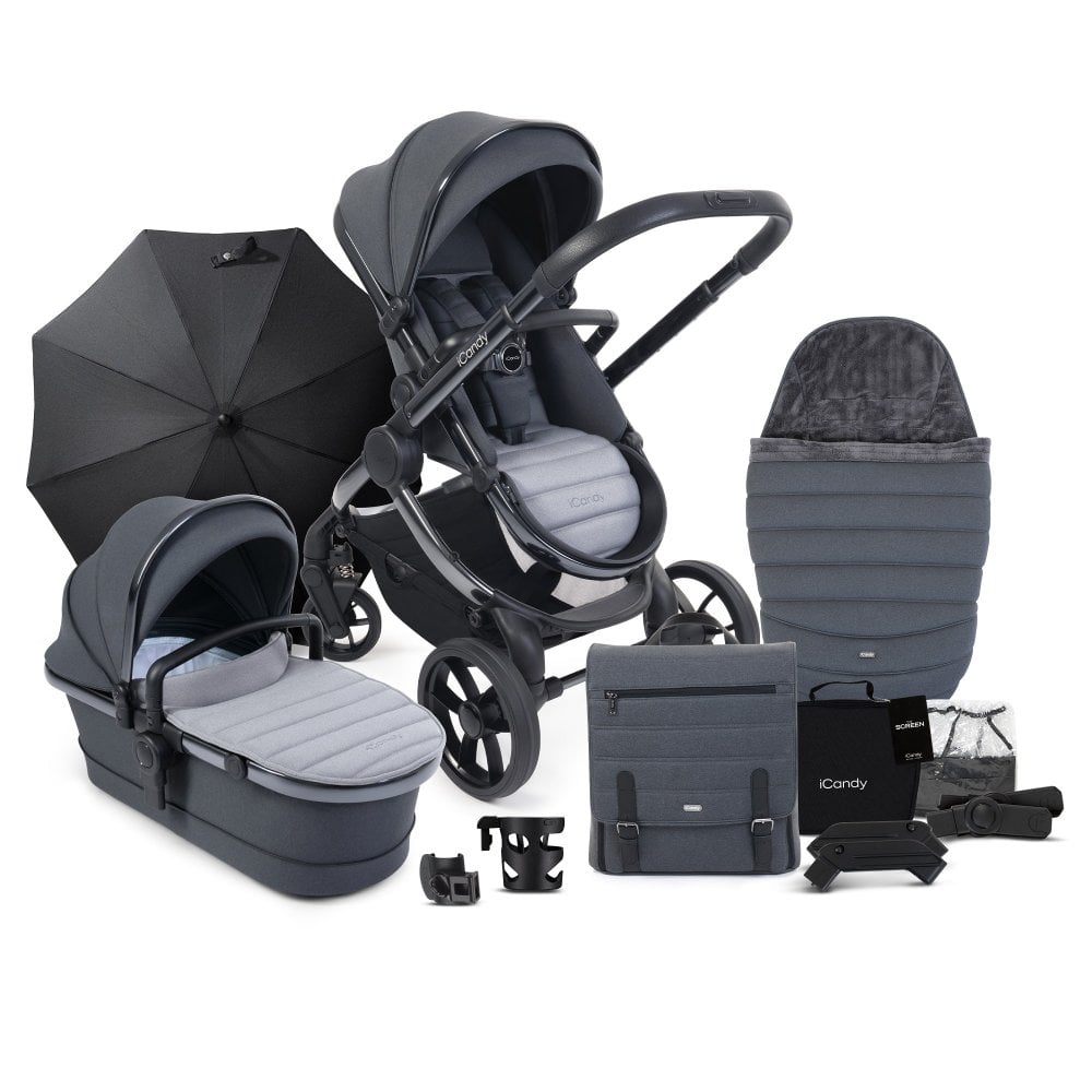 iCandy Peach 7 Travel System Bundle with Maxi-Cosi Cabriofix iSize Car Seat & Base - Truffle 9