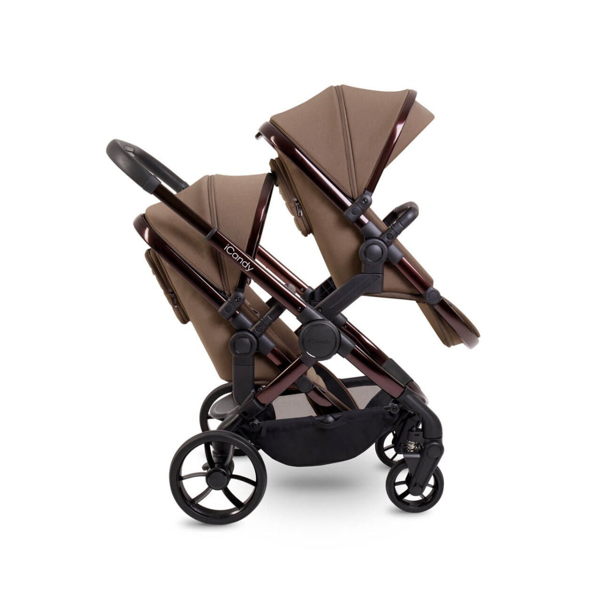 iCandy Peach 7 Twin Pushchair Travel System Bundle with Maxi-Cosi Pebble 360 iSize Car Seat & Base - Coco 5