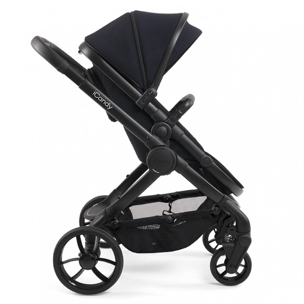 iCandy Peach 7 Travel System Bundle with Cocoon i-Size Car Seat & Base - Black Edition 8