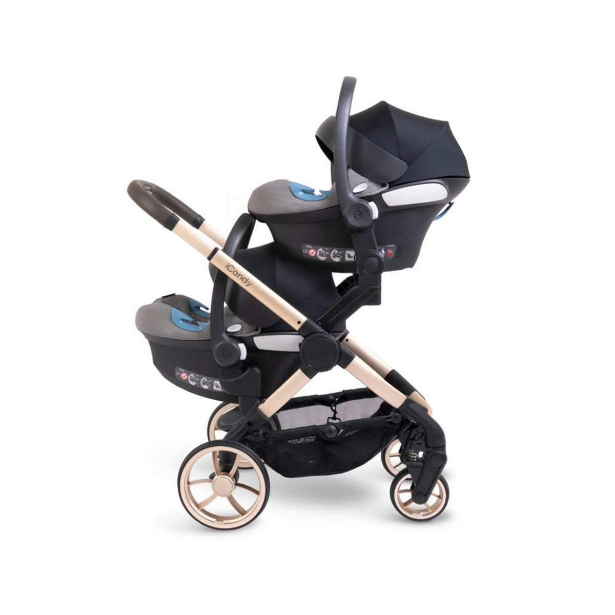iCandy Peach 7 Twin Pushchair - Biscotti 2