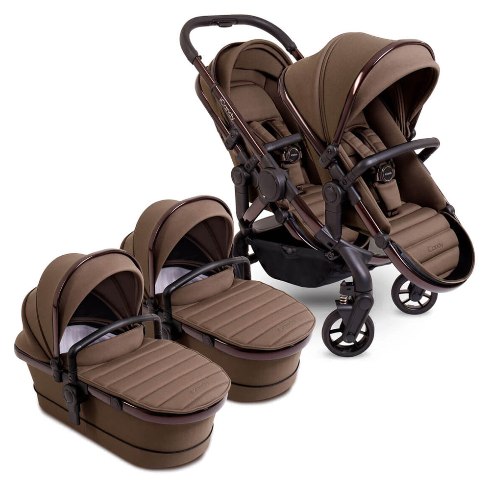 iCandy Peach 7 Twin Cybex Cloud T Travel System Bundle - Coco 7