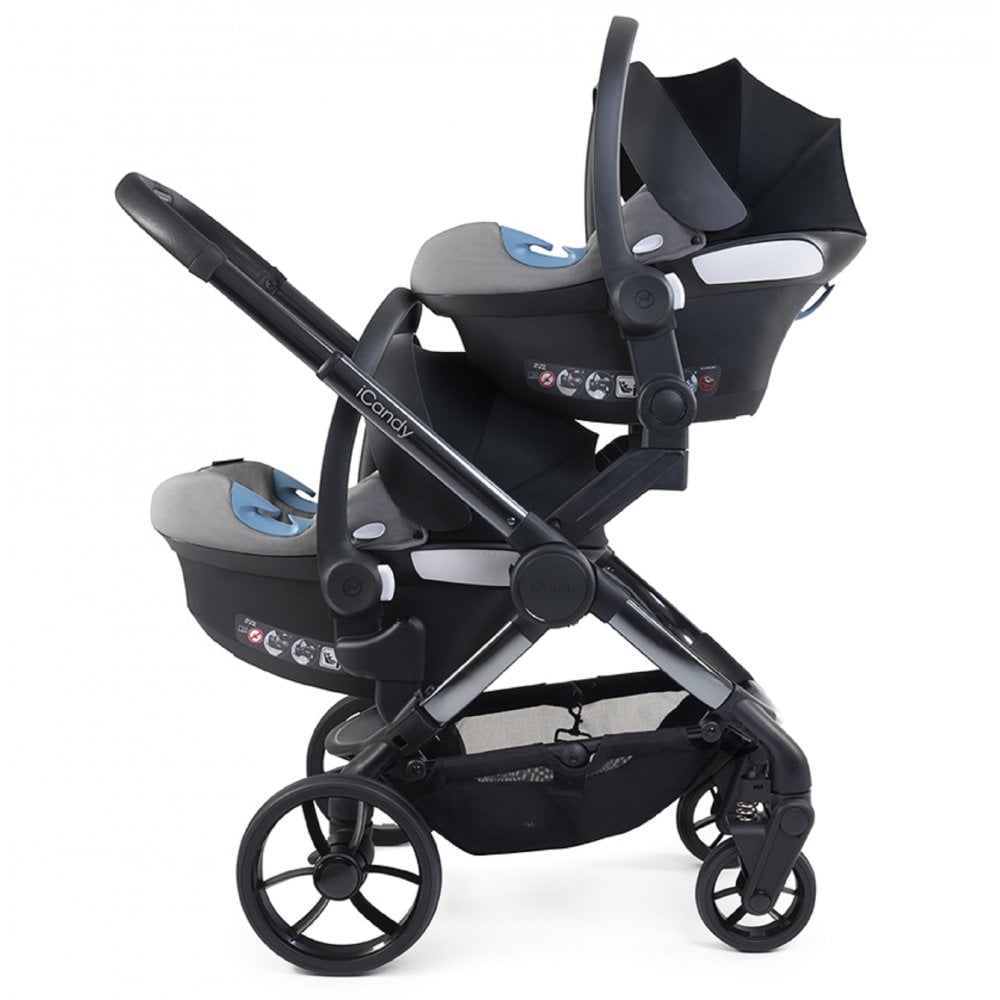 iCandy Peach 7 Twin Cybex Cloud T Travel System Bundle - Biscotti 3