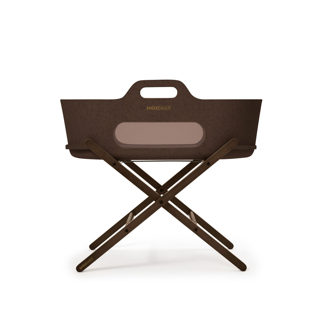SnuzBaskit Chocolate Moses Basket & Ebony Stand