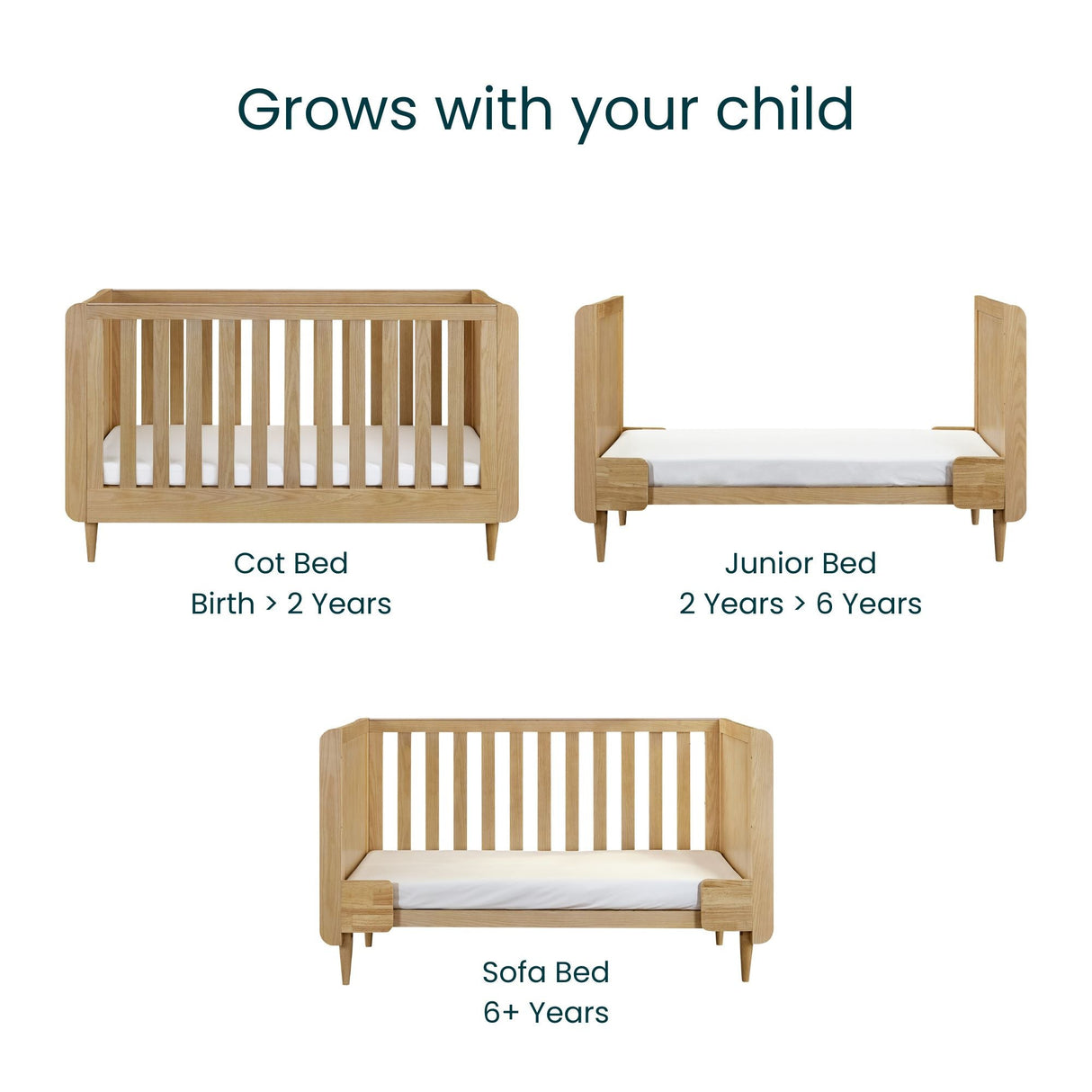 Tutti Bambini Japandi 2 Piece Room Set - Light Oak