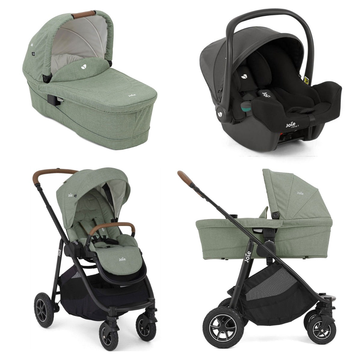 Joie Versatrax + i-Snug 2 Travel System Bundle - Laurel 1