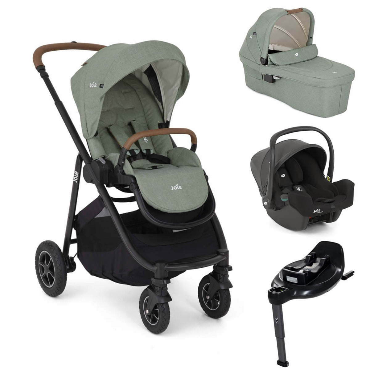 Joie Versatrax On The Go Encore Travel System Bundle - Laurel 1