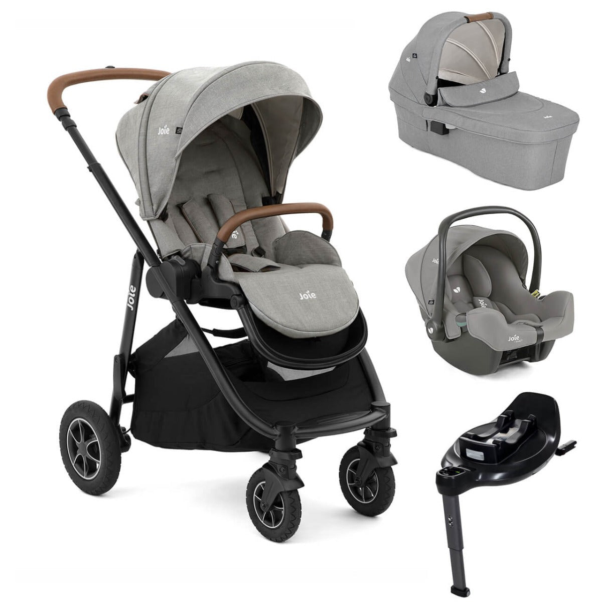 Joie Versatrax On The Go Encore Travel System Bundle - Pebble 1