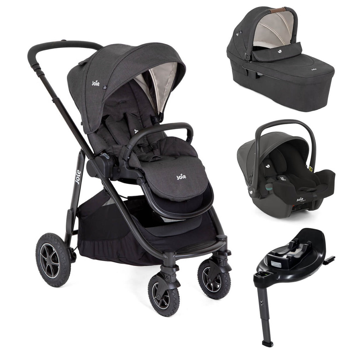 Joie Versatrax On The Go Encore Travel System Bundle - Shale 1