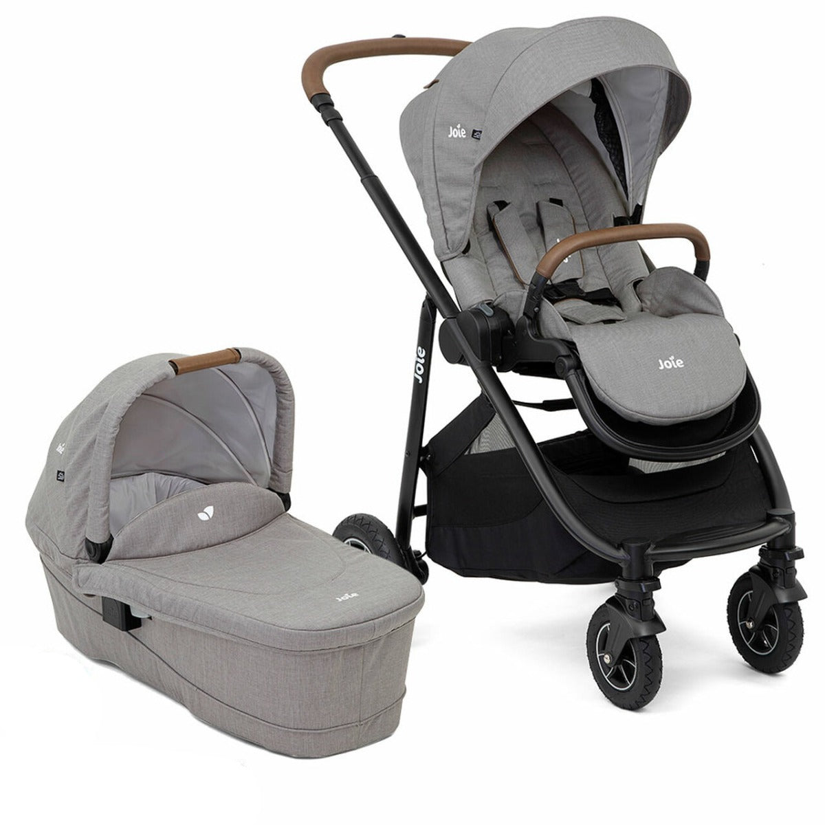 Joie Versatrax + i-Snug 2 Travel System Bundle - Pebble 4
