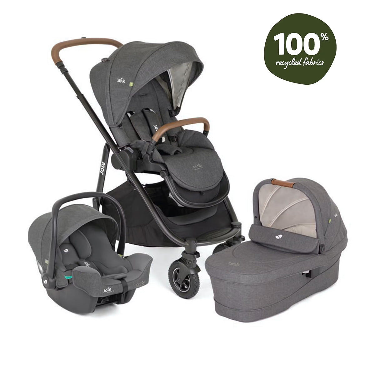 Joie Versatrax Trio On The Go Encore Travel System Bundle - Shell Grey 14
